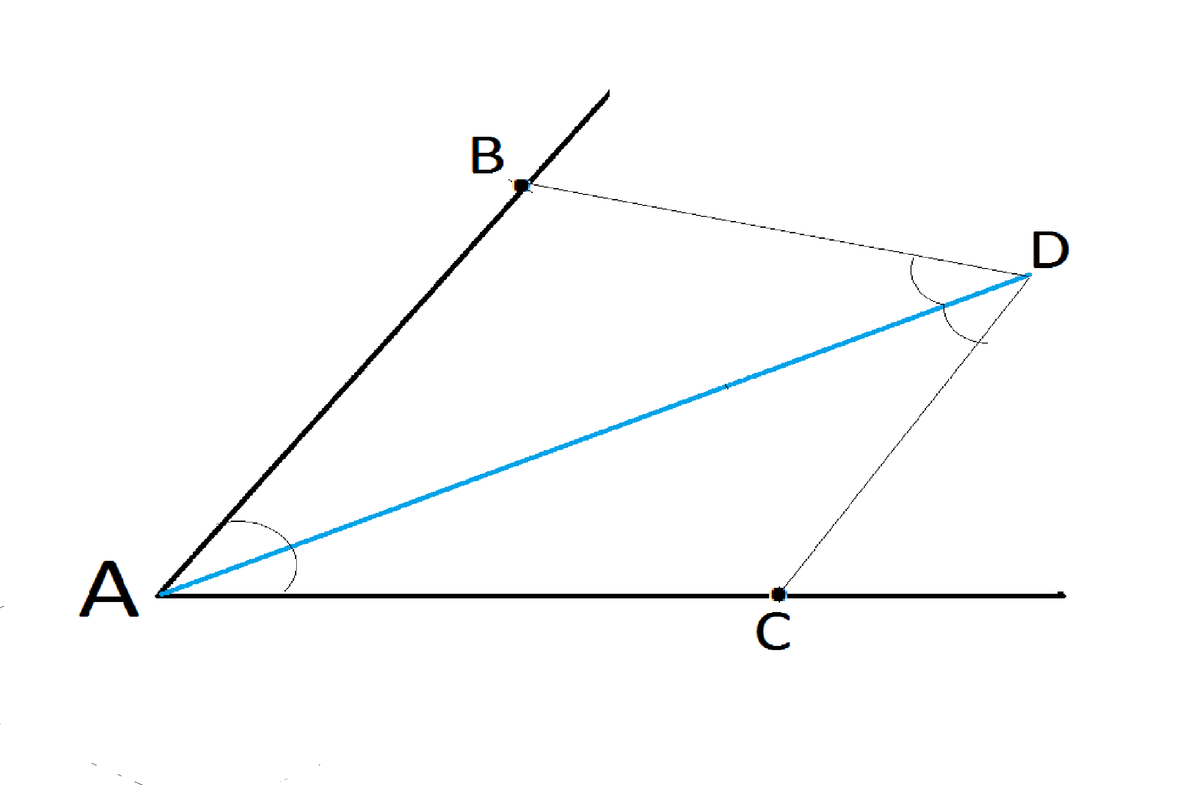 Доказать дб биссектриса угла адс рисунок